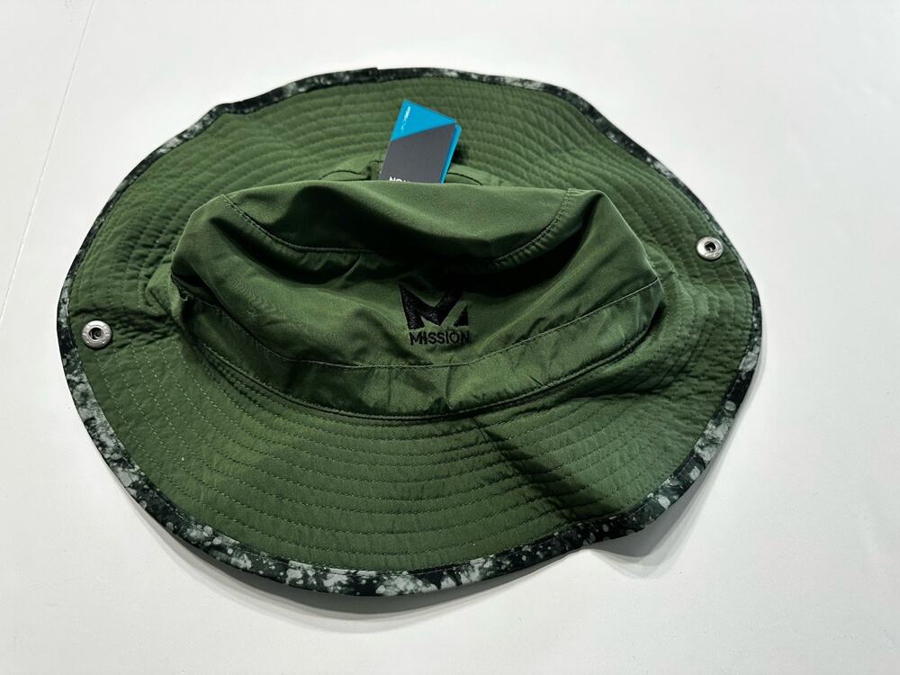 Mission Cooling Wide Brim Bucket Hat Green NEW NWT